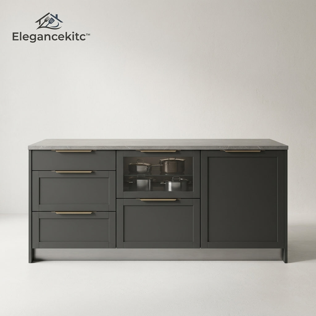 Elegancekitc™ SlateCore Kitchen Base Cabinet